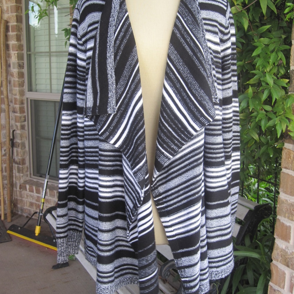 Faded Glory Striped Cardigan XL